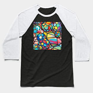 Fantasy Kick: A Colorful Soccer Journey Baseball T-Shirt